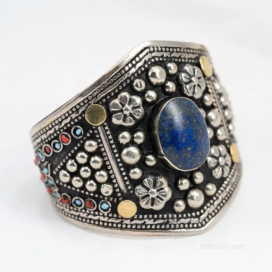 Tribal bracelet - lapis lazuli