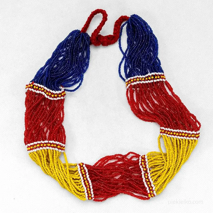 Glass bead necklace