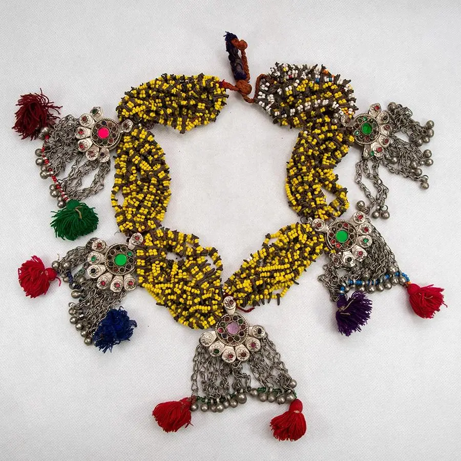 Old necklace with carnations