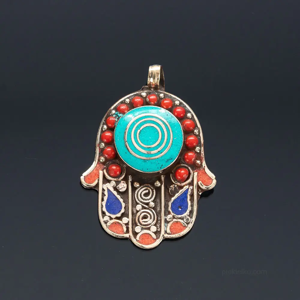 Tibetan HAMSA Amulet pendant