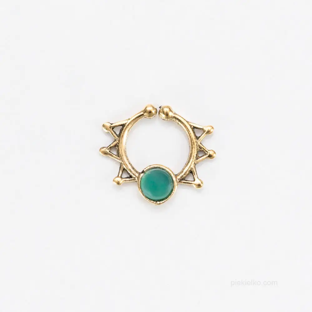 Septum mandala z agatem