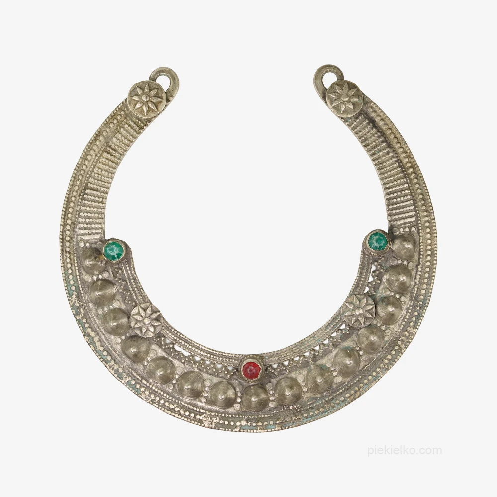 Afghan Tribal Torc – Embossed Brass Necklace