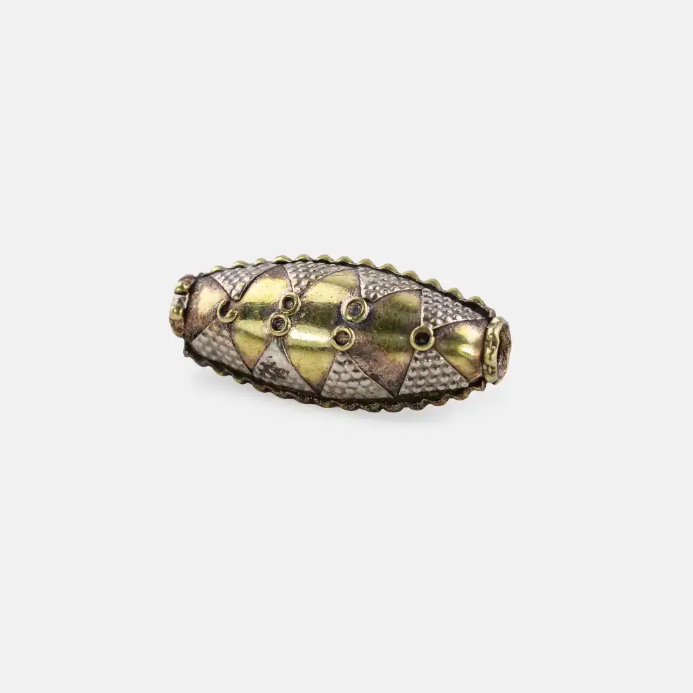 Turkmen Gilded Bead 3 cm