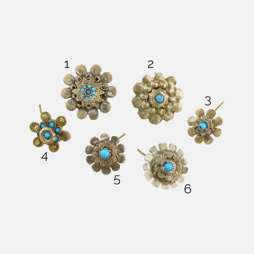 Pashtun Septum with Blue Beads