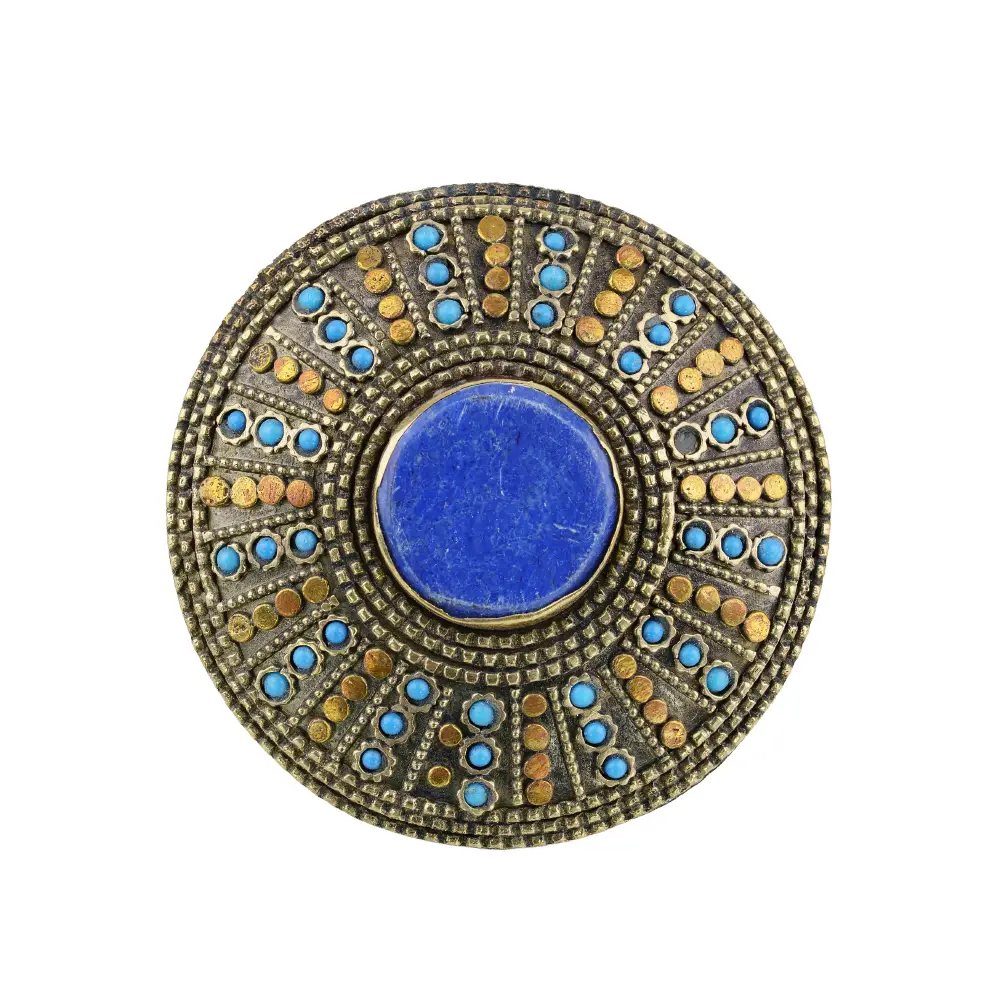 Afghan Two-Finger Ring – Lapis Mandala