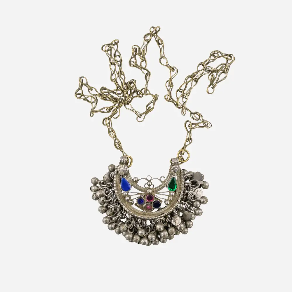 Openwork Filigree Bell Necklace