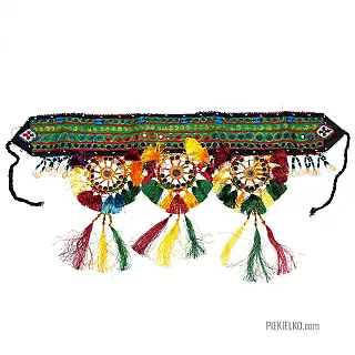 Kuchi belt with mirrors