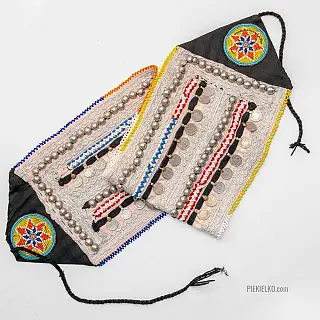 Wide Afghan belt with coins
