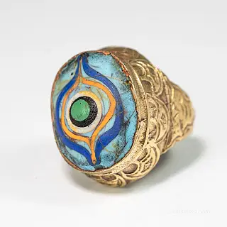 Artystyczny pierścień gabri glass