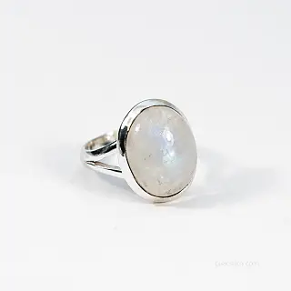 Zatopione Łzy Księżyca wyjątkowy srebrny pierścionek