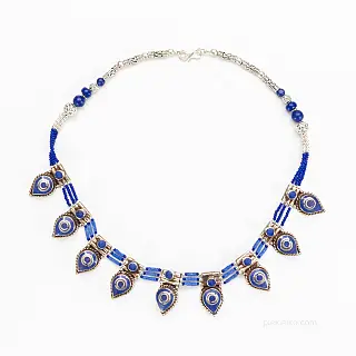 Nepalese necklace with lapis lazuli