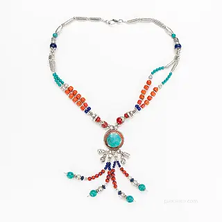 Shiny long Nepalese vintage necklace