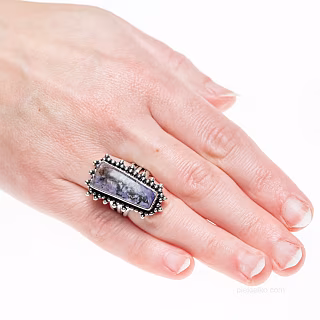 Ring with Russian Charoite