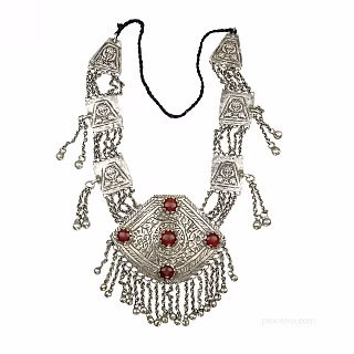 Kashmiri carnelian necklace