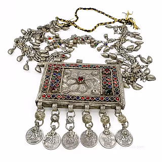 Taweez necklace with coins