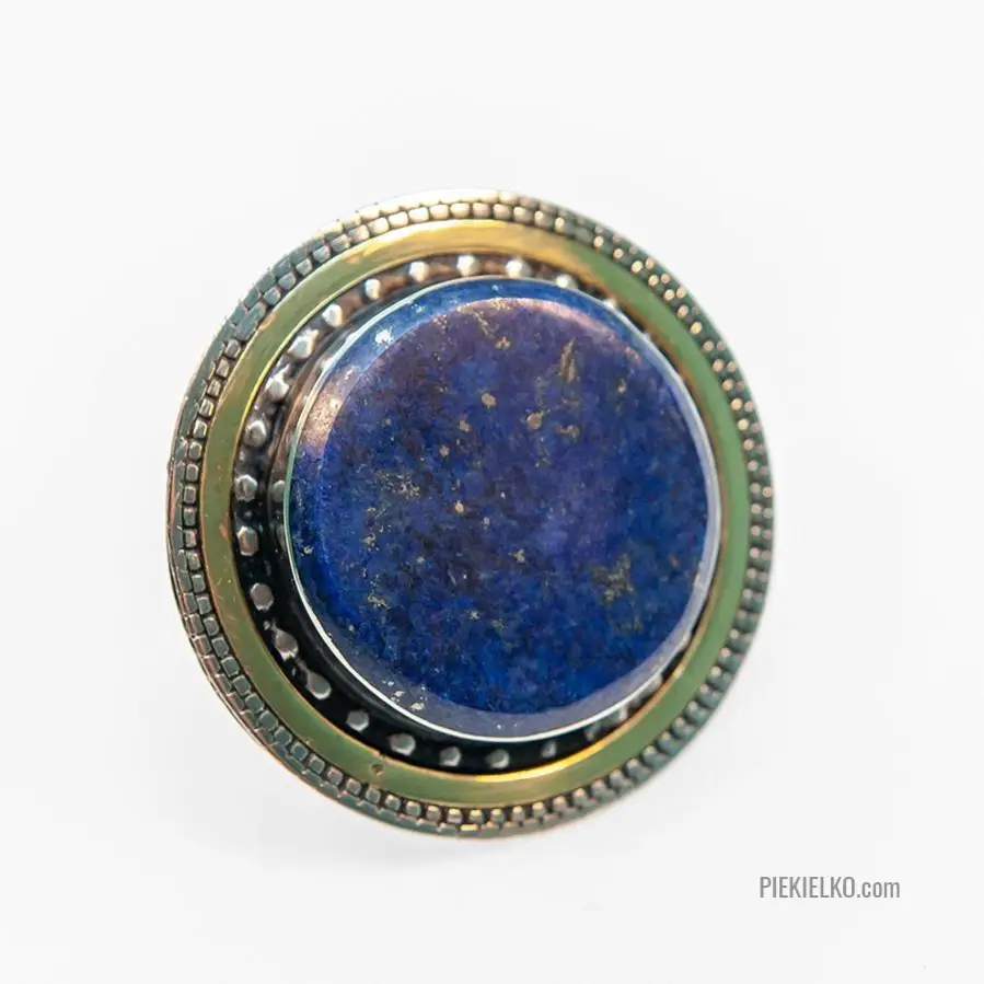 Afgański pierścień lapis lazuli