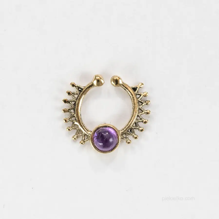 Septum mandala z ametystem