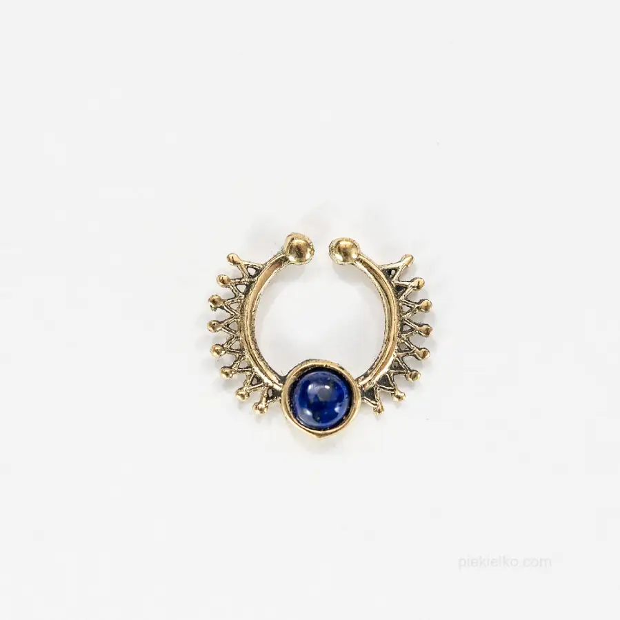Septum with mandala and lapis lazuli