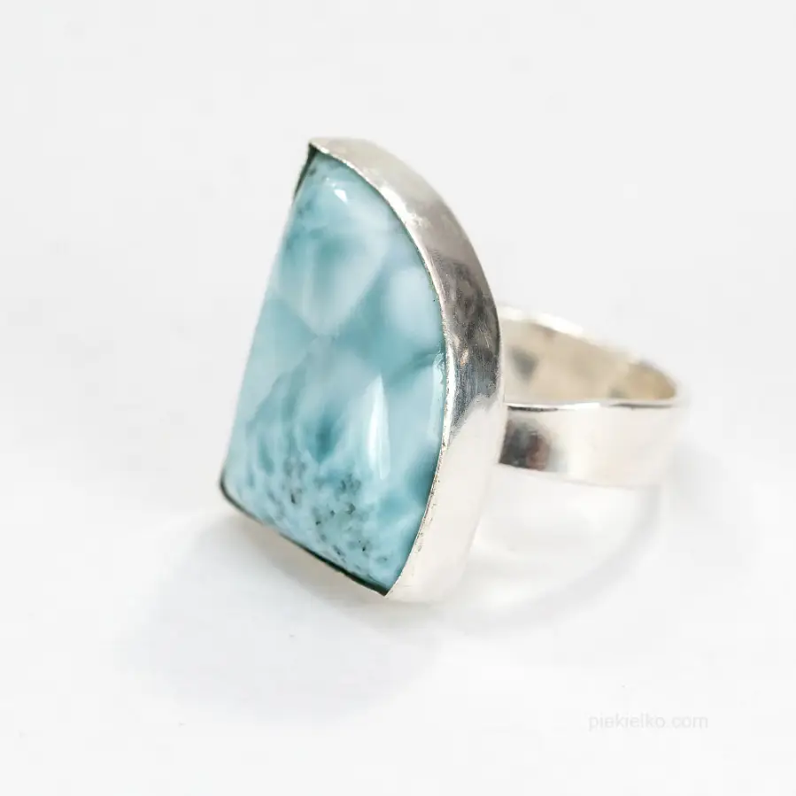Caribbean blue in Indian silver