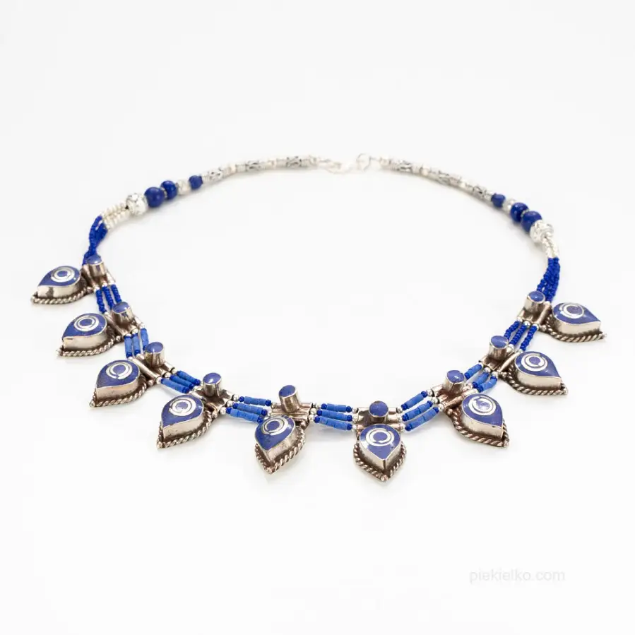 Nepalese necklace with lapis lazuli
