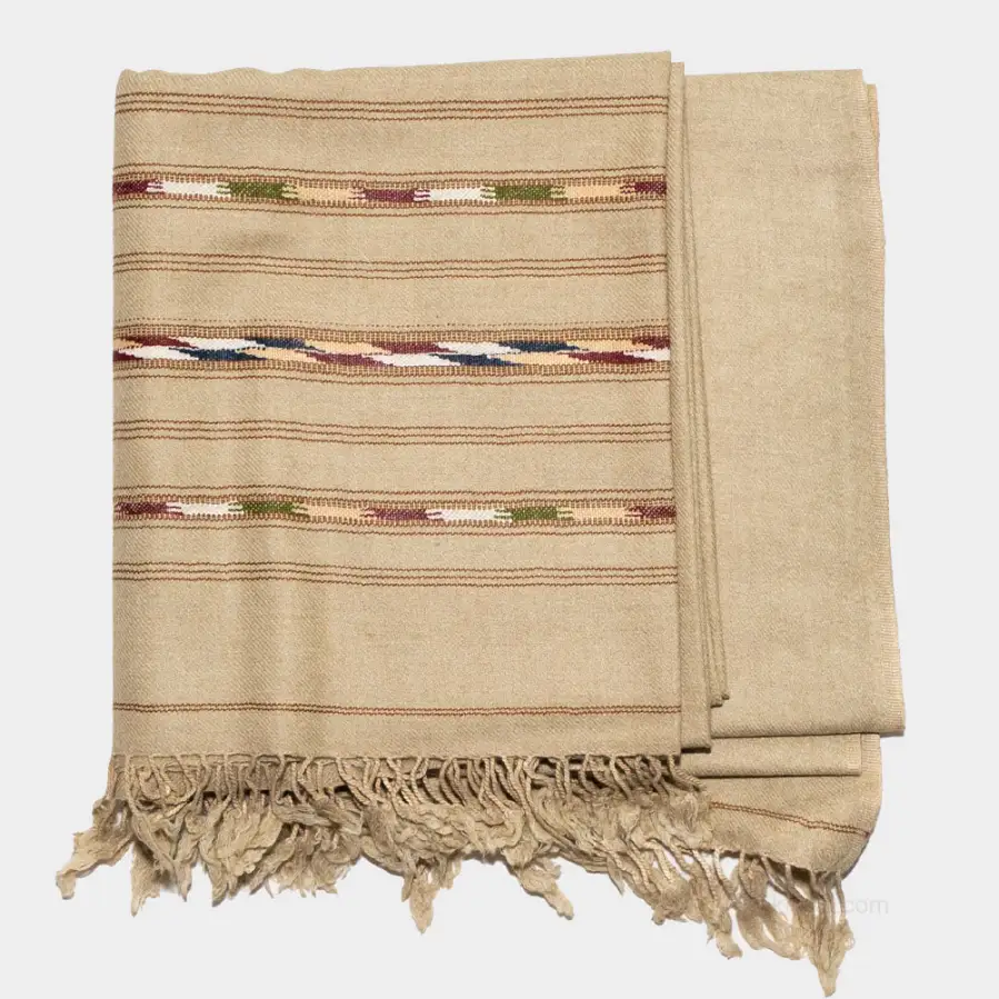 Handcrafted woolen cashmere scarf