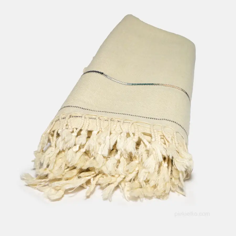 Ultra thin cream cashmere scarf