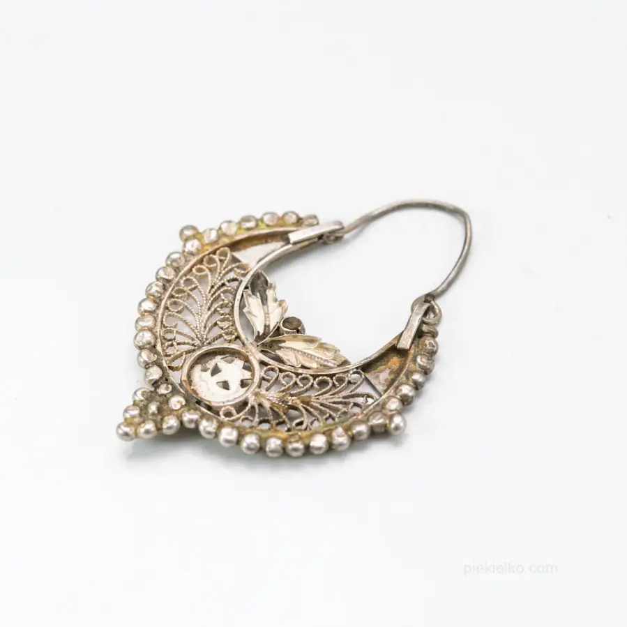 Antique silver tribal earrings