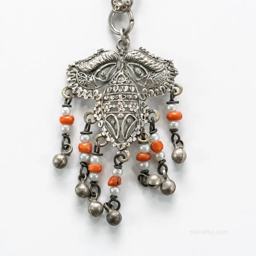 Antique silver tribal earrings