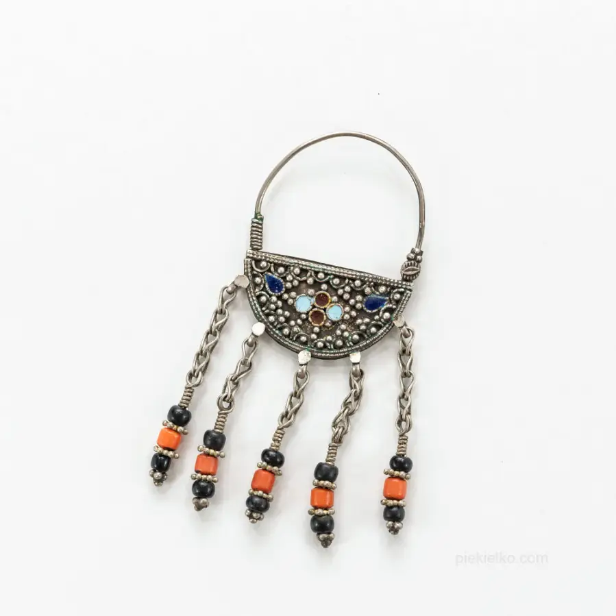 Pakistani silver tribal earrings