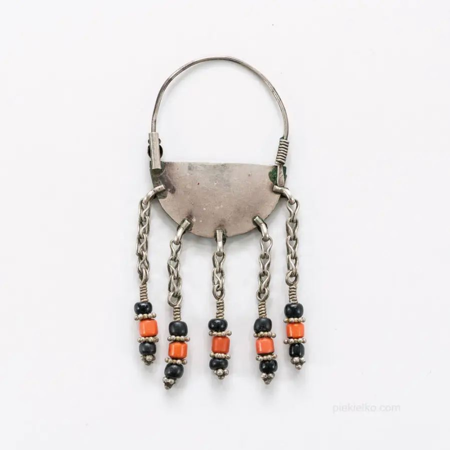 Pakistani silver tribal earrings