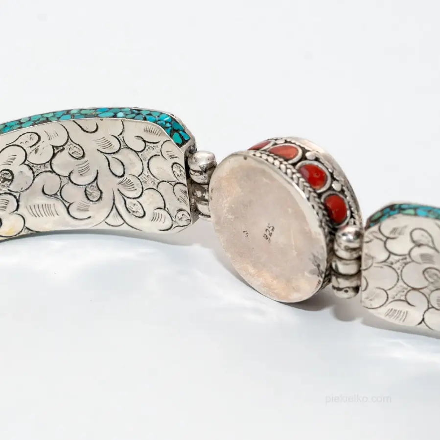 Nepalese Bracelet in Sterling Silver 925
