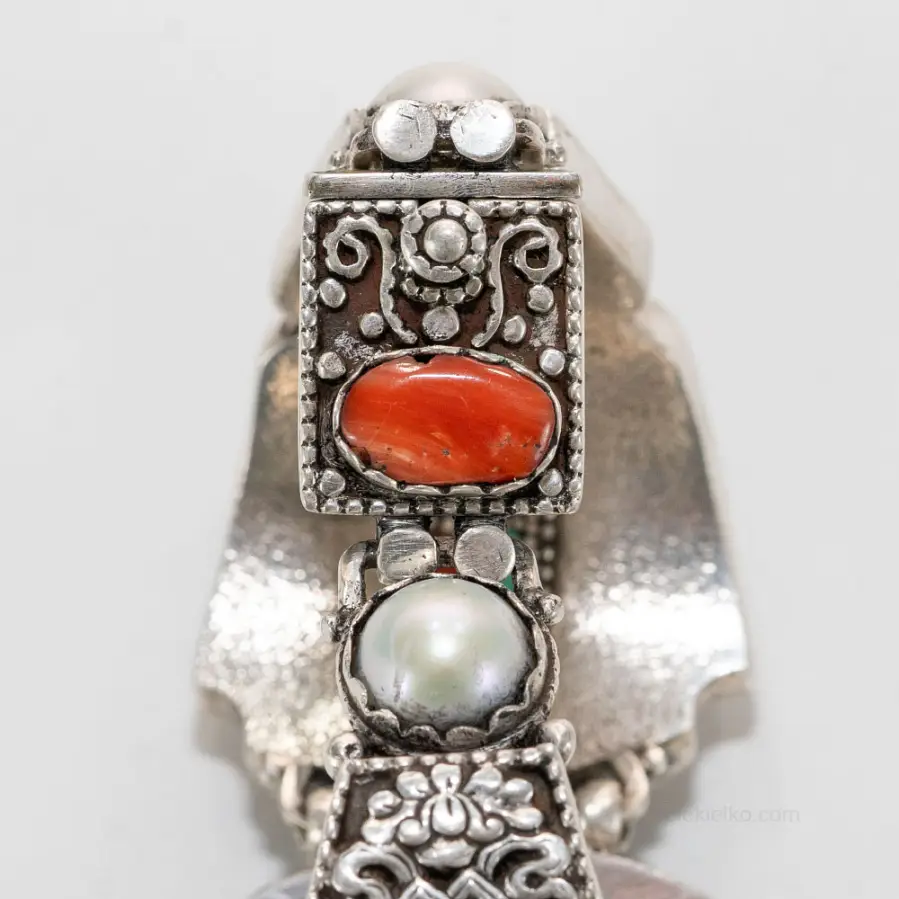 Nepalese Bracelet with Turquoise S925