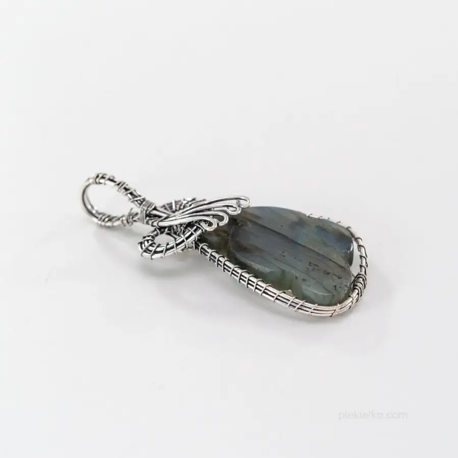 Magic of labradorite in a silver-plated setting