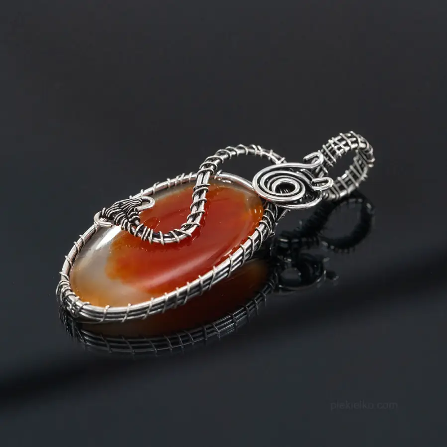 Fire Agate Pendant