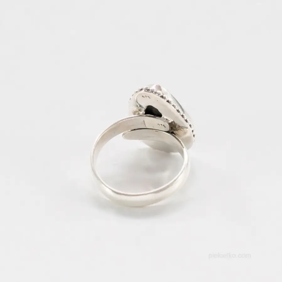 Subtle Ammolite Ring
