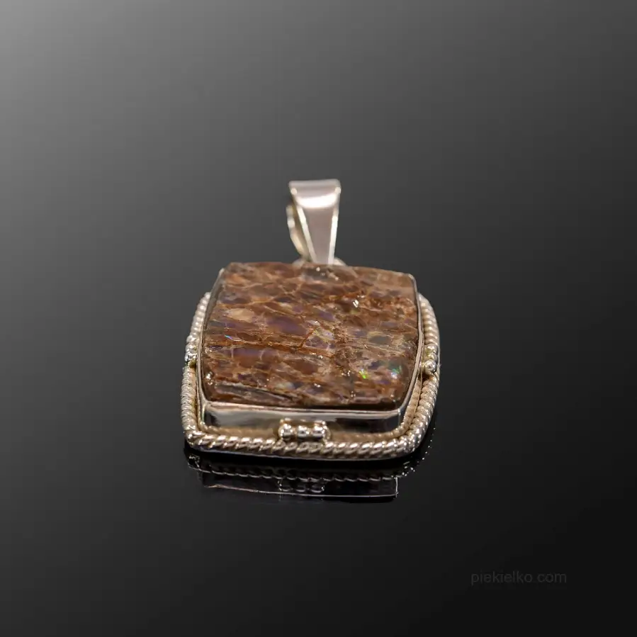 Ammolite natural - Silver Pendant