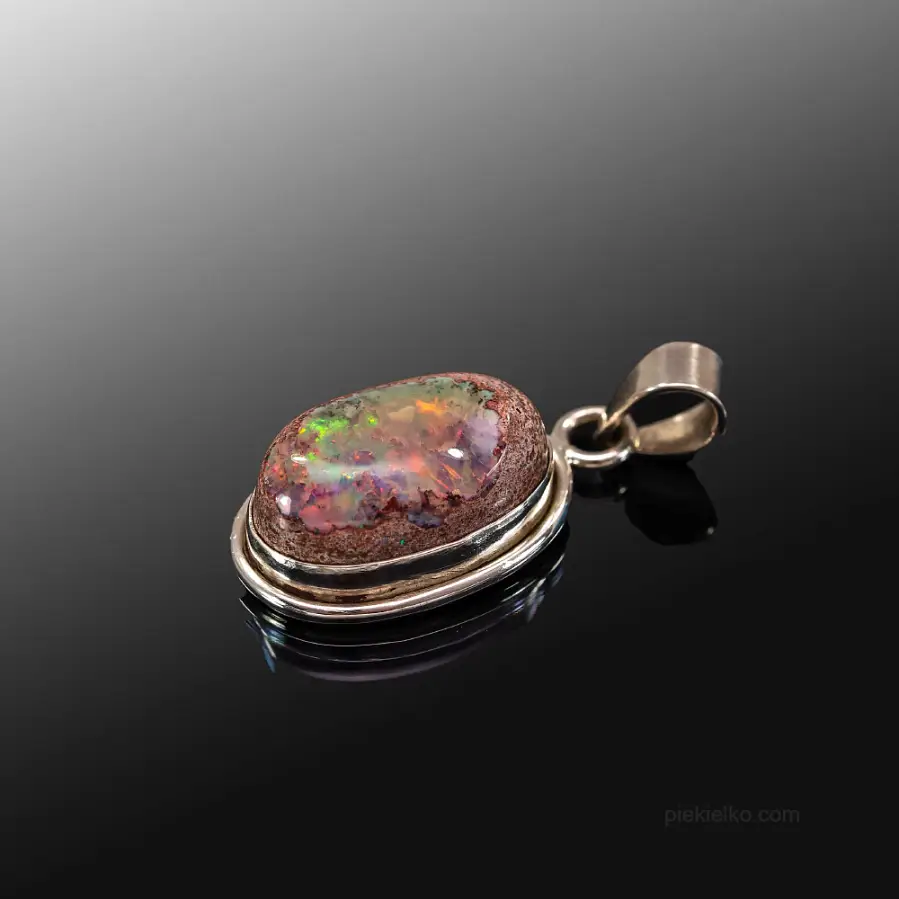 Firelight Pendant with Mexican Opal