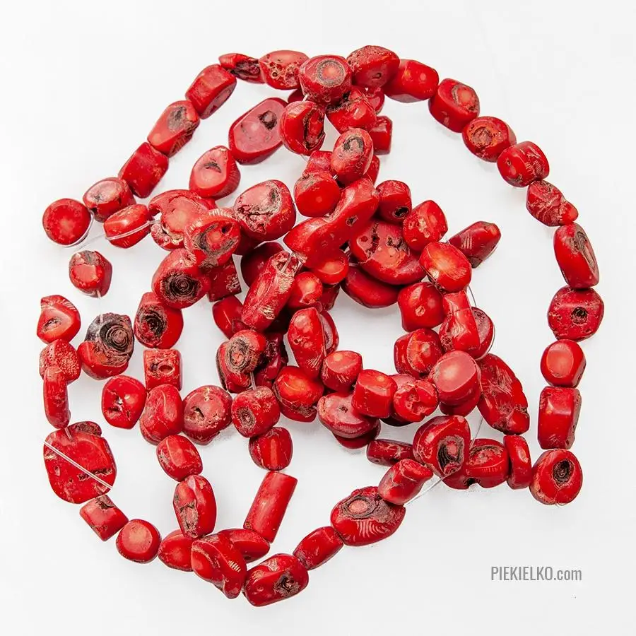 Natural red coral - lump