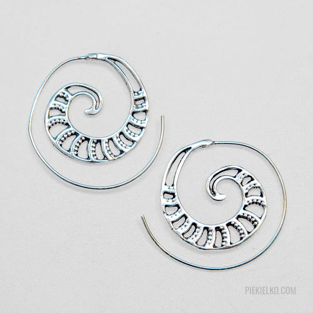 Spiral earrings