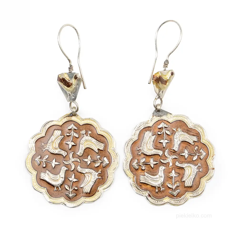 Gardens of Samarkand bronze earrings