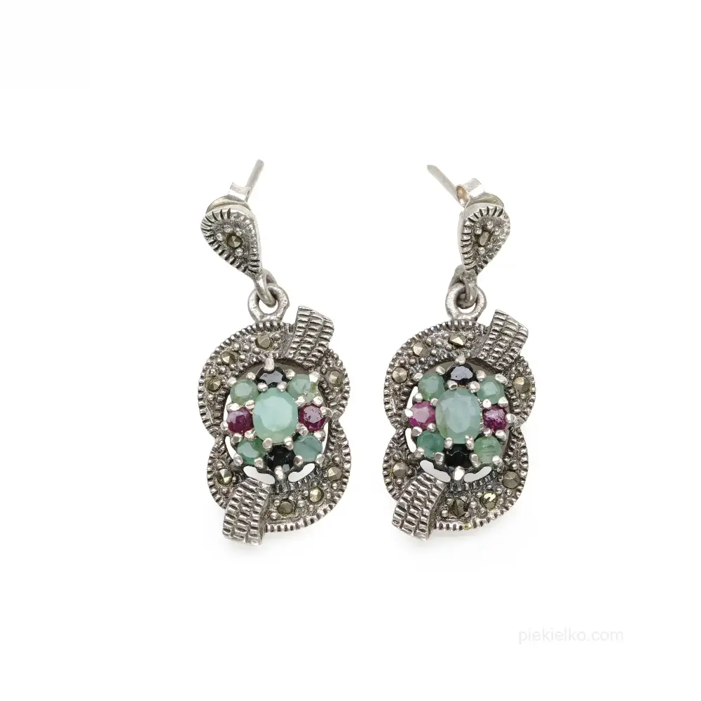 Vintage silver earrings from Pakistan