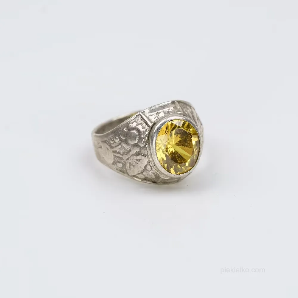Champagne Sparkle &ndash; Citrine/Quartz in an Openwork Frame