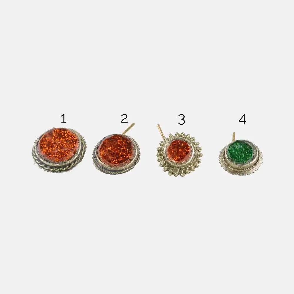 Kuchi Septum &ndash; Small Red Nose Rings