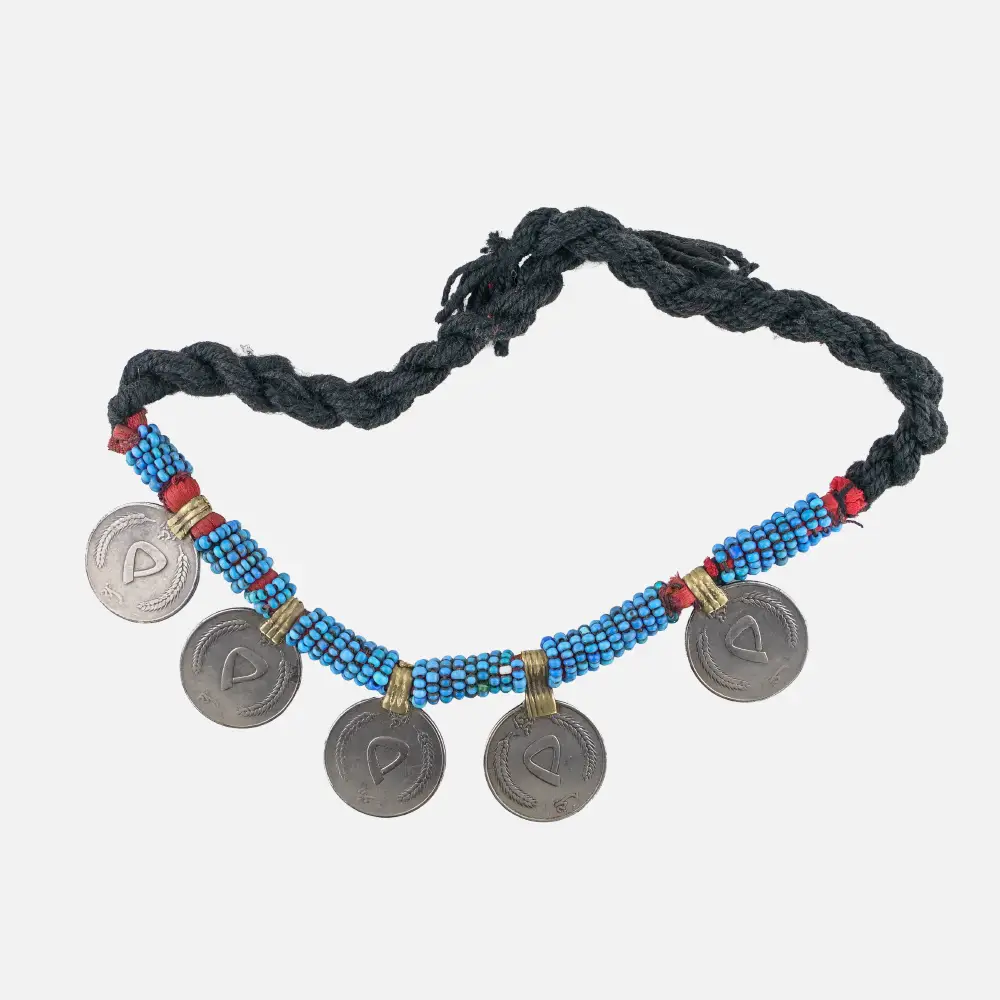 Kuchi Turquoise Coin Belt