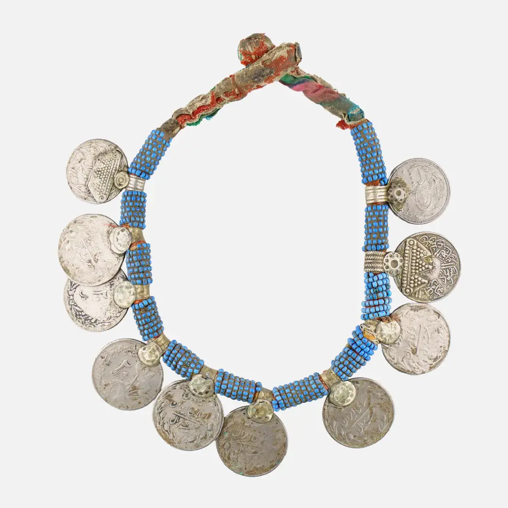 Kuchi Turquoise Coin Necklace