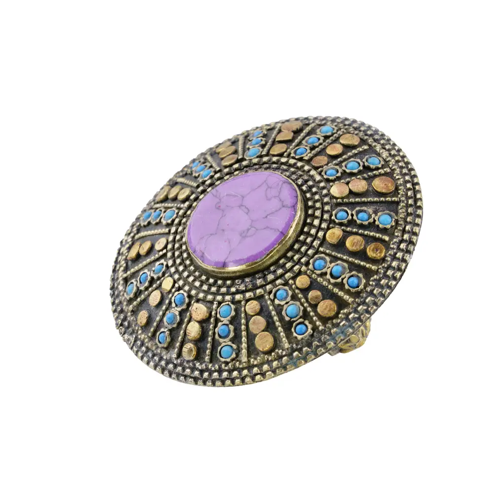 Afgański Pierścień Dwupalczasty &ndash; Purpurowa Mandala