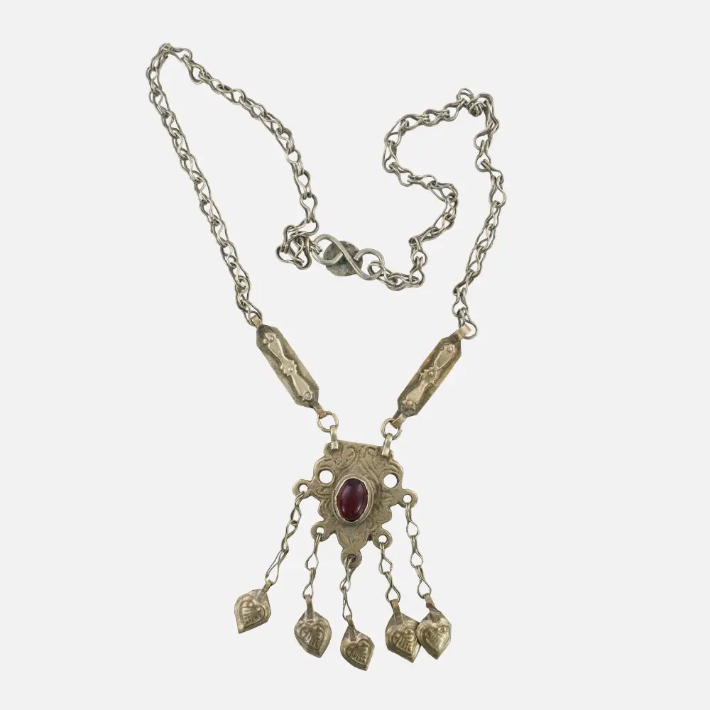 Kuchi Delicate Amulet with Red Glass