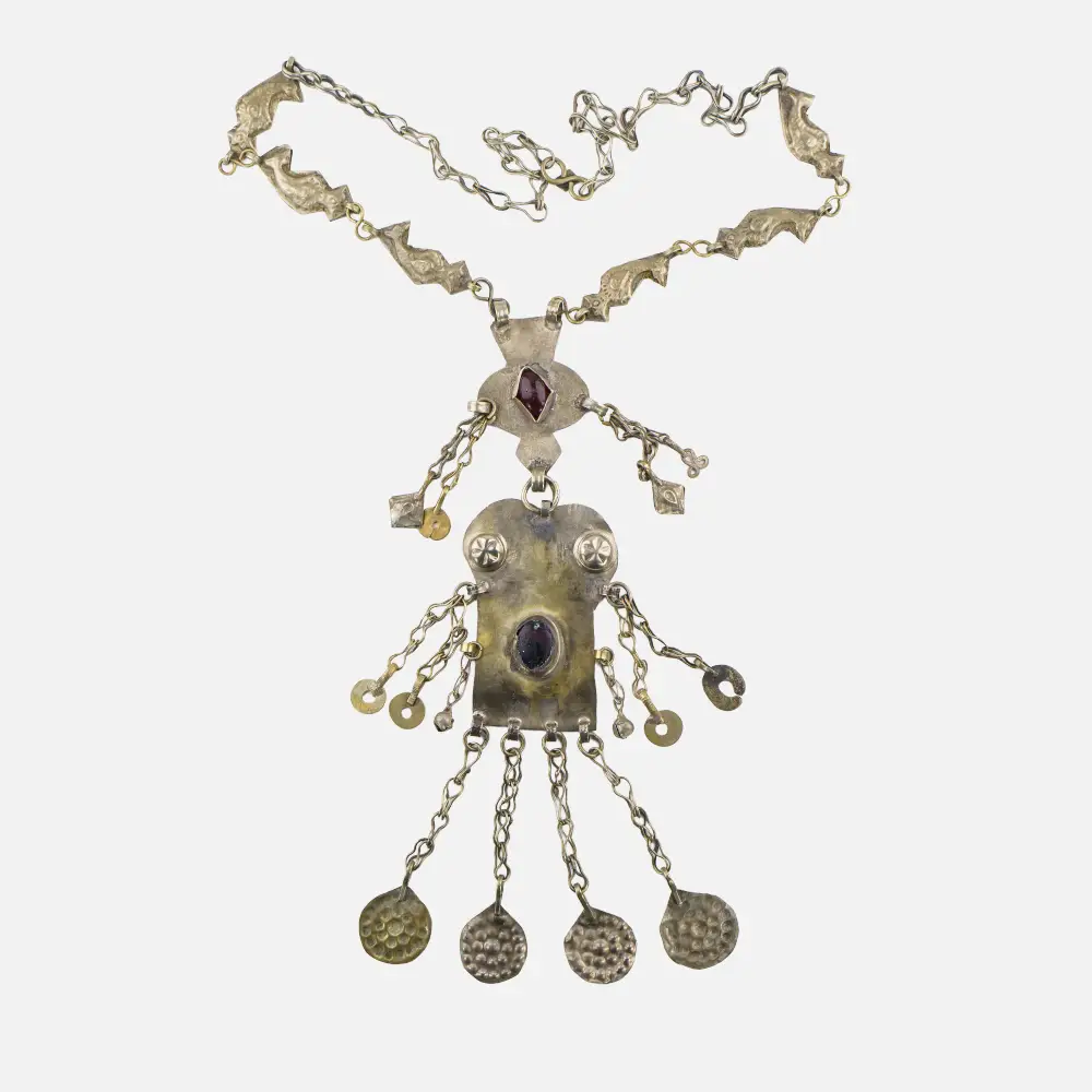 Turkmen Red Glass Amulet