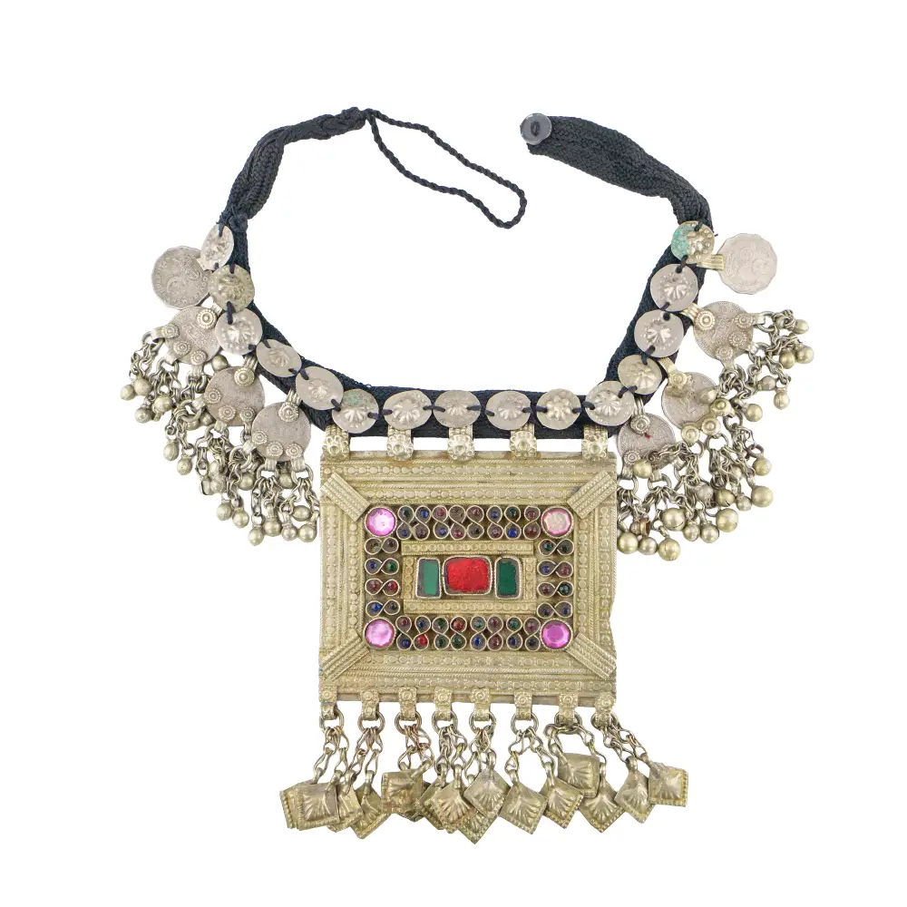 Kuchi Necklace Rectangular Panel