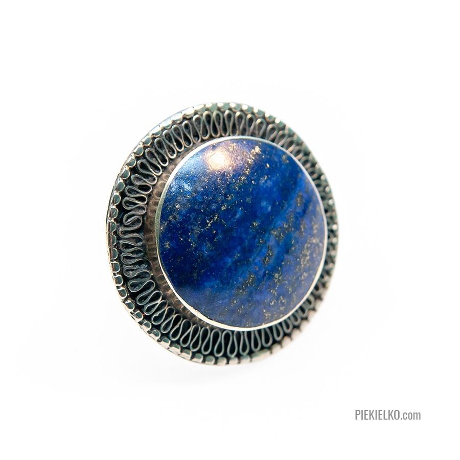 Afgański pierścień z lapis lazuli